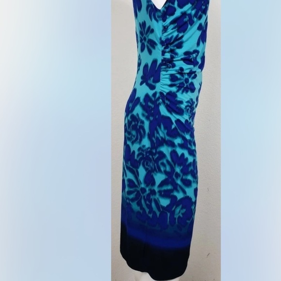🆕 LUXE By Carmen Marc Valvo Womens Dress Sleeveless Floral Hawaiian size 14W - Picture 12 of 15